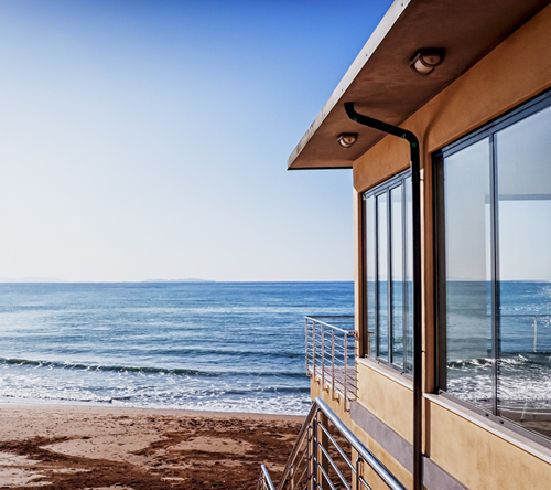 A crisp breeze and a beach view