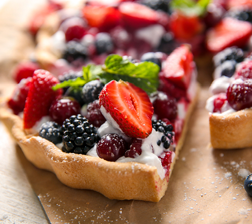 Classic fruit tarte