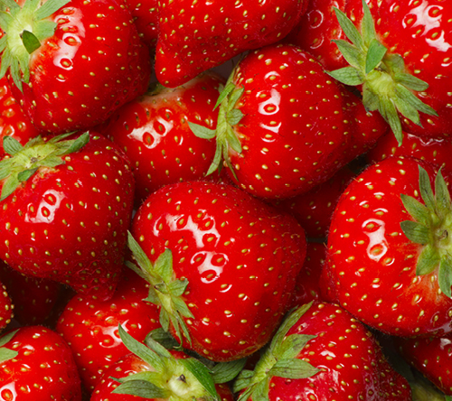 Fresh strawberries, of course!